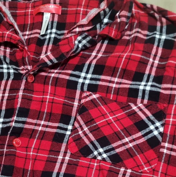 Cozy Red Plaid Pajama Set - Picture 3 of 10